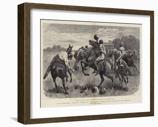 The Earthen Chatti Race at the Baghi Polo-Club Race-Meeting, Bengal-John Charlton-Framed Giclee Print