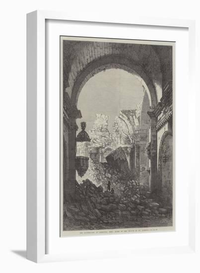 The Earthquake at Arequipa, Peru, Ruins of the Church of St Domingo-Samuel Read-Framed Giclee Print