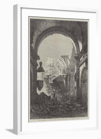 The Earthquake at Arequipa, Peru, Ruins of the Church of St Domingo-Samuel Read-Framed Giclee Print