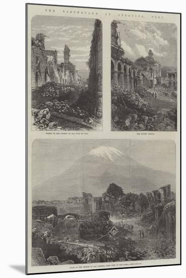 The Earthquake at Arequipa, Peru-null-Mounted Giclee Print