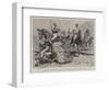 The Earthquake at Calcutta, Polo Players in an Unpleasant Predicament-John Charlton-Framed Giclee Print