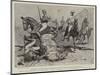 The Earthquake at Calcutta, Polo Players in an Unpleasant Predicament-John Charlton-Mounted Giclee Print