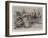 The Earthquake at Calcutta, Polo Players in an Unpleasant Predicament-John Charlton-Framed Giclee Print