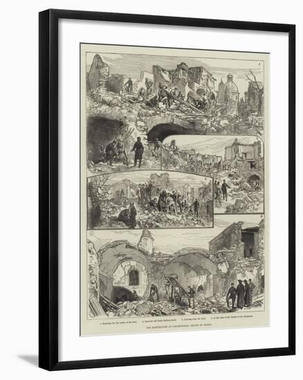 The Earthquake at Casamicciola, Island of Ischia-null-Framed Giclee Print