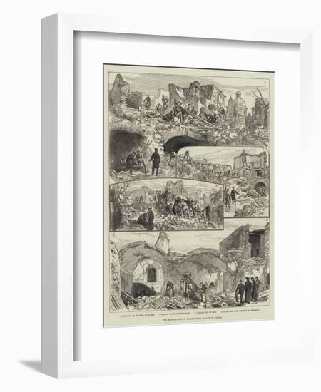 The Earthquake at Casamicciola, Island of Ischia-null-Framed Giclee Print