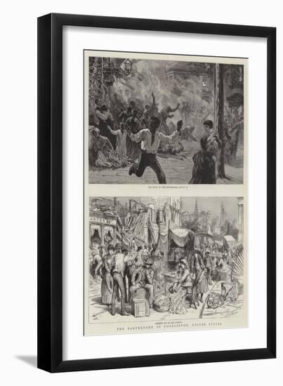 The Earthquake at Charleston, United States-Godefroy Durand-Framed Giclee Print
