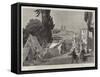 The Earthquake at Constantinople, Victims Camping Out in the Streets-null-Framed Stretched Canvas