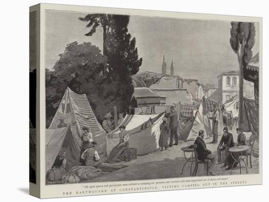 The Earthquake at Constantinople, Victims Camping Out in the Streets-null-Stretched Canvas