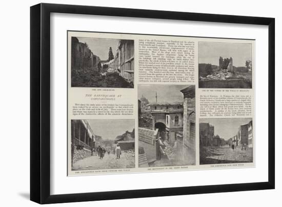 The Earthquake at Constantinople-null-Framed Giclee Print
