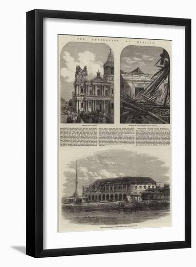The Earthquake at Manilla-null-Framed Giclee Print