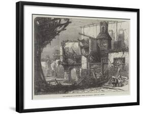 The Earthquake at Mitylene, Greek Archipelago, Ruins of a Street-null-Framed Giclee Print