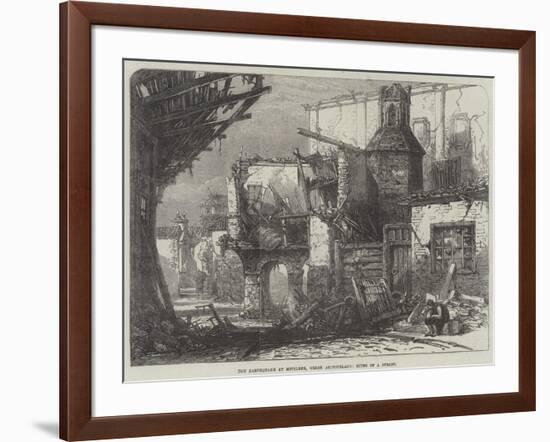 The Earthquake at Mitylene, Greek Archipelago, Ruins of a Street-null-Framed Giclee Print