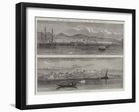 The Earthquake at Mitylene, in the Greek Archipelago-null-Framed Giclee Print