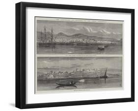 The Earthquake at Mitylene, in the Greek Archipelago-null-Framed Giclee Print