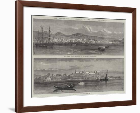 The Earthquake at Mitylene, in the Greek Archipelago-null-Framed Giclee Print