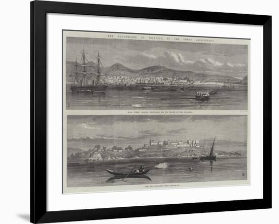 The Earthquake at Mitylene, in the Greek Archipelago-null-Framed Giclee Print