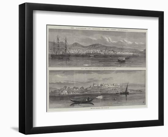 The Earthquake at Mitylene, in the Greek Archipelago-null-Framed Premium Giclee Print