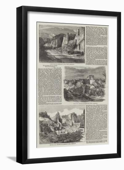 The Earthquake at Naples-null-Framed Giclee Print