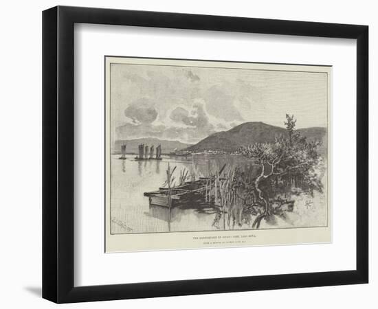 The Earthquake in Japan, Otsu, Lake Biwa-Alfred East-Framed Giclee Print