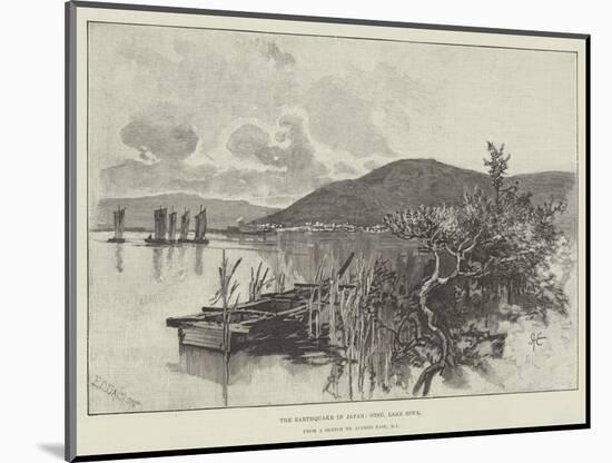 The Earthquake in Japan, Otsu, Lake Biwa-Alfred East-Mounted Giclee Print