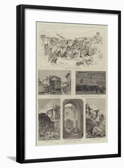 The Earthquake in Spain-null-Framed Giclee Print