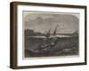 The Earthquake Wave at St Thomas Striking the Royal Mail Steam-Ship La Plata-Edwin Weedon-Framed Giclee Print