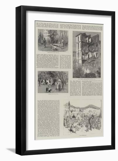 The Earthquakes in France and Italy-null-Framed Giclee Print