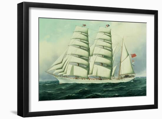 The East African in Full Sail-Antonio Jacobsen-Framed Giclee Print