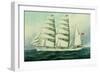 The East African in Full Sail-Antonio Jacobsen-Framed Giclee Print