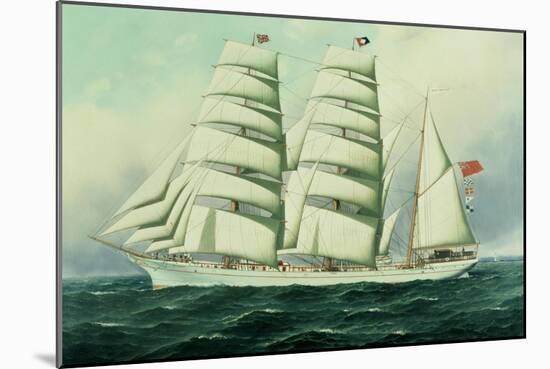 The East African in Full Sail-Antonio Jacobsen-Mounted Giclee Print