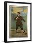 'The East Coast, Ideal for Golfing', Great Eastern Railway poster, early 1920s-John Hassall-Framed Giclee Print