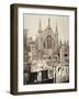 The East End of the Guildhall, from Basinghall Street, City of London, 1869-null-Framed Photographic Print