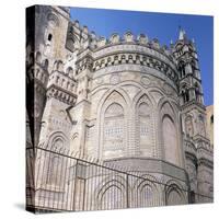 The East Façade of Palermo Cathedral, 12th Century-Walter Ophamil-Stretched Canvas