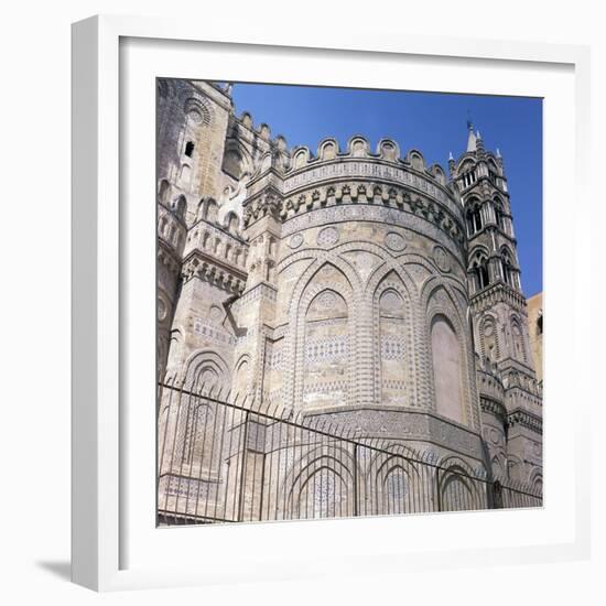 The East Façade of Palermo Cathedral, 12th Century-Walter Ophamil-Framed Photographic Print