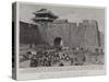 The East Gate of the Sacred City of Moukden-Charles Joseph Staniland-Stretched Canvas
