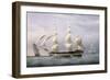 The East India Company's Ship 'Britannia', Seen from Three Angles, Has Returned from Barbados. Oil-Joseph Walter-Framed Giclee Print