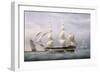 The East India Company's Ship 'Britannia', Seen from Three Angles, Has Returned from Barbados. Oil-Joseph Walter-Framed Giclee Print