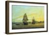 The East India Company Trading Ship 'Hindustan' and Other Boats, including Junks, Anchored off the-Thomas Luny-Framed Giclee Print