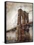 The East River Bridge-Alexys Henry-Framed Stretched Canvas