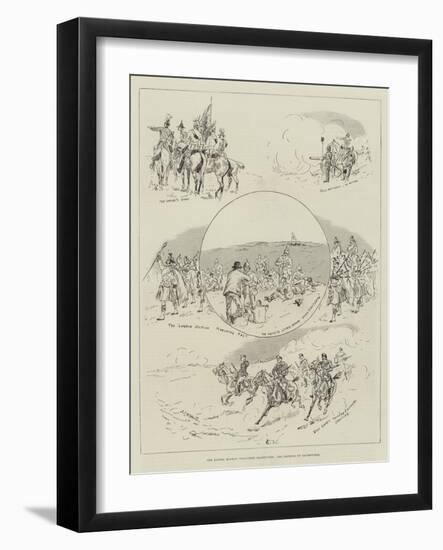 The Easter Monday Volunteer Manoeuvres, the Defence of Eastbourne-null-Framed Giclee Print