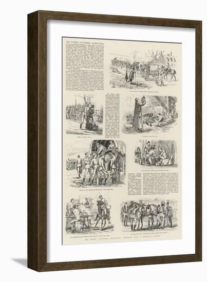 The Easter Volunteer Manoeuvres, Sketches with a Marching Column-null-Framed Giclee Print