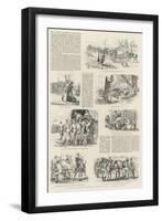 The Easter Volunteer Manoeuvres, Sketches with a Marching Column-null-Framed Giclee Print