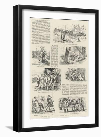 The Easter Volunteer Manoeuvres, Sketches with a Marching Column-null-Framed Giclee Print