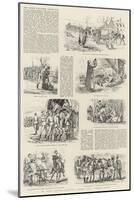 The Easter Volunteer Manoeuvres, Sketches with a Marching Column-null-Mounted Giclee Print