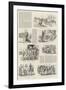 The Easter Volunteer Manoeuvres, Sketches with a Marching Column-null-Framed Giclee Print