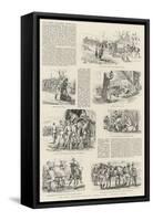 The Easter Volunteer Manoeuvres, Sketches with a Marching Column-null-Framed Stretched Canvas