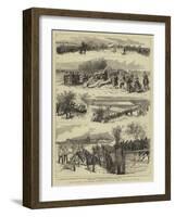 The Easter Volunteer Manoeuvres, with the Forces at Dover-Godefroy Durand-Framed Giclee Print