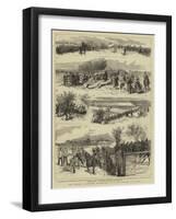 The Easter Volunteer Manoeuvres, with the Forces at Dover-Godefroy Durand-Framed Giclee Print