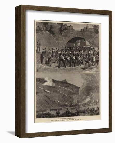 The Easter Volunteer Review at Brighton-Charles Edwin Fripp-Framed Giclee Print