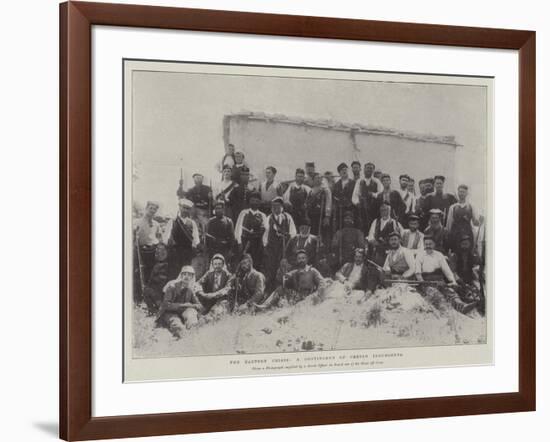 The Eastern Crisis, a Contingent of Cretan Insurgents-null-Framed Giclee Print